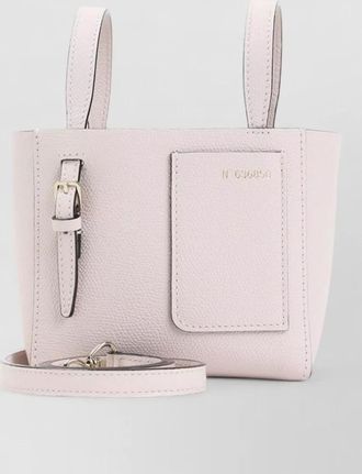 Valextra mini calf leather shoulder bag