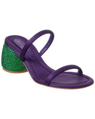 Gianvito Rossi Jolie Satin & Leather Sandal