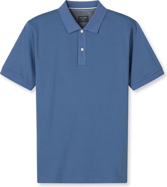 Olymp Poloshirt OLYMP Casual, Herren, Gr. XXL, blau (rauchblau), Piqu&eacute;, Obermaterial: 100% Baumwolle, Shirts Poloshirt