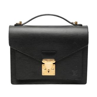 Louis Vuitton Pre-owned Monceau Handbag - Dames - Pre-owned - Zwart - Maat: ONE Size Leer