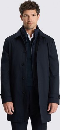 Moss Navy Raincoat With Removable Insert