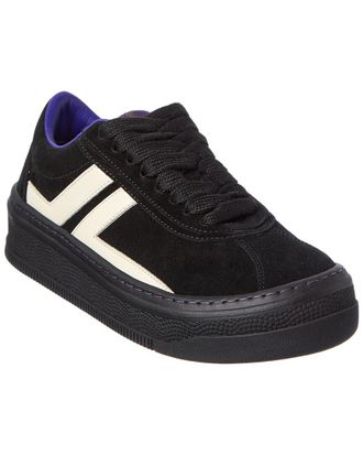 Lanvin Semelle Haute Suede Sneaker