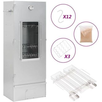vidaXL Vidaxl - Forno Affumicatore bbq Generatore Fumo Freddo Acciaio Zincato