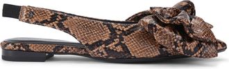 Kurt Geiger Womens Sophia Flat Ballet Flats - Grey Fabric - Size UK 7