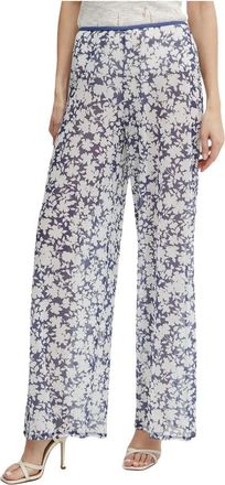 Michael Kors Wijde broek - Dames - Wijde Broeken - Blauw - Xs/S - Nylon - Broeken