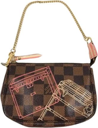 Louis Vuitton Pre-owned Mini Bags, female, Brown, Size: ONE SIZE Pre-owned Mini Pochette Accessoires