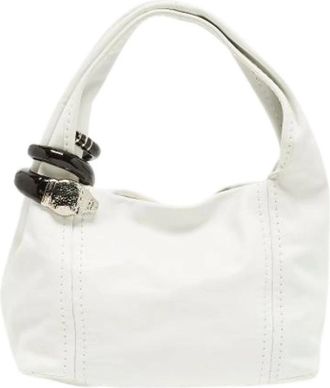 Jimmy Choo London Pre-owned Handbag - Dames - Vintage Handtas - Wit - ONE Size - Leer - Vintage