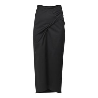 Tela Midi Skirts, female, Black, S, Wool-blend Midi Skirt