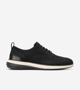 Cole Haan Mens &Oslash;riginal Grand Energyweave Stitchlite Wingtip Oxford Shoes - Black Size 10.5