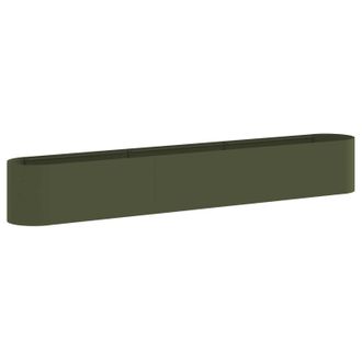 vidaXL Cama De Jard&iacute;n Elevada Verde Oliva 280 X 40 X 40 Cm Vidaxl