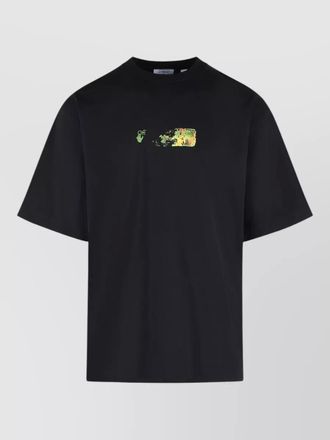 Off-white spices arrow cotton t shirt crew neck