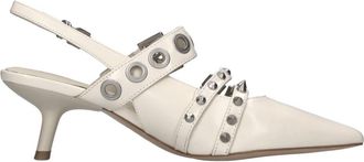 Ash With Heel Pump - Dames - Pumps - Beige - 41 EU - Leer - Schoenen