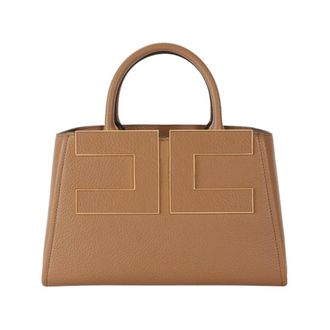 Elisabetta Franchi Tote con logo - Bags - Mujer - Marr&oacute;n - ONE SIZE