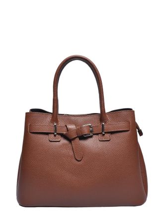 Anna Luchini Bordeauxrood Rundleer Tas