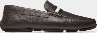 Bally Grained Leather Perthy Loafers, Brand Size 9 ( US Size 10 )