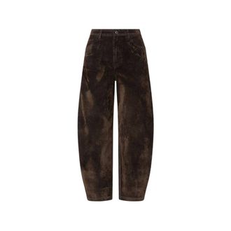 Liu Jo Broeken, Dames, Bruin, W28, Wijde broek
