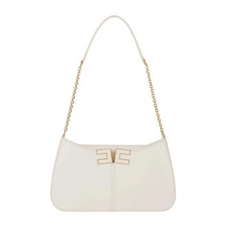 Elisabetta Franchi Shoulder Bags, female, Beige, Size: ONE SIZE Mini Shoulder Bag