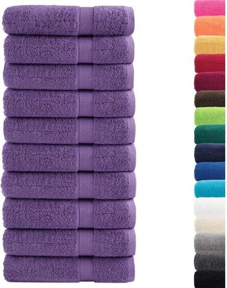 vidaXL Toallas de baño solund 10 unidades 100x150 cm 600 gsm Vidaxl