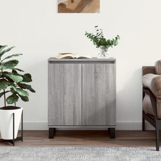vidaXL Vidaxl - Aparador De Madera Contrachapada Gris Sonoma 60x35x70 Cm