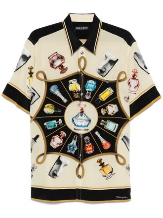 Dolce & Gabbana Overhemd met print - Beige