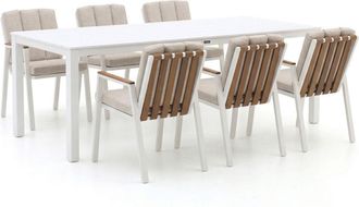 Bellagio la vita attrattiva Bellagio Bertinoro/Menzano 220cm dining tuinset 7-delig stapelbaar