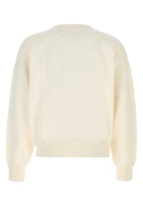 Polo Ralph Lauren Mens White Cotton Blend Sweatshirt Nevis Exterior: Polyester Felpe