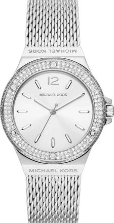 Michael Kors Womens MK7337 Lennox Mesh Ladies Watch - Silver Stainless Steel - One Size