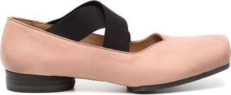 Uma Wang leren ballerinas