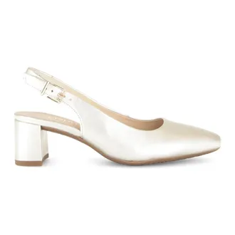 Gabor Schoenen, Dames, Beige, 39 EU, Leer, Slingback Pumps