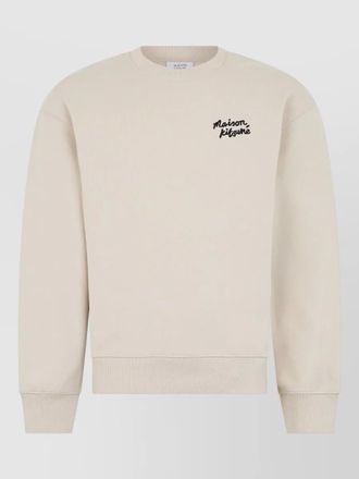 Maison Kitsun&eacute; cotton logo-print sweatshirt