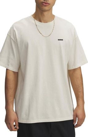 Under Armour UA Logo Patch Oversize T-Shirt in Stone at Nordstrom, Size Xx-Large