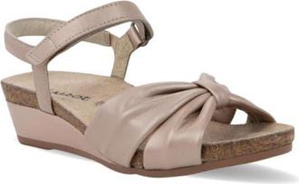 Naot Madame Ankle Strap Platform Wedge Sandal in Champagne Beauty at Nordstrom, Size 10Us