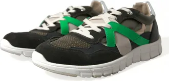 Dolce & Gabbana Mens Multicolor Leather Suede Low Top Sneakers Shoes