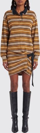 Isabel Marant Abito a polo in cotone a righe