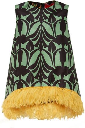 La DoubleJ Blouses & Shirts - Dames - Tops zonder mouwen - Groen - L - Denim - Tops