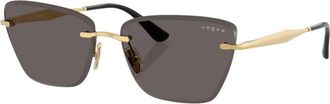 Vogue Eyewear Rimless Zonnebril - unisex - Zonnebrillen - Geel - 59 MM - Accessoires