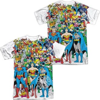 Gildan DC Comics Original Universe (Front/Back Print) Short Sleeve Adult 100% Poly Crew Tee / T-Shirt
