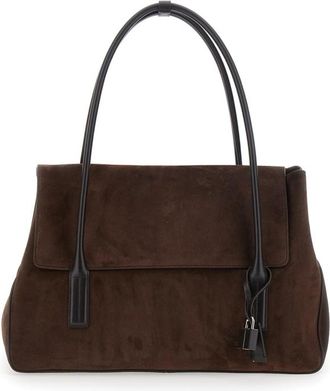 Tom Ford Suede Calf + Smooth Calf Large Shoulder Bag
