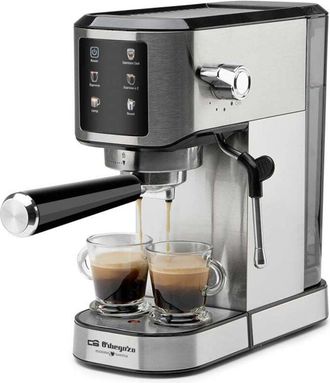 Orbegozo Orbegozo - Cafetera Espresso Ex 7000, 20 Bares De Presi&oacute;n, Panel Control T&aacute;ctil, Modos Programados, Dep&oacute;sito 1 Litro, Bandeja Calienta Tazas, 1350 W