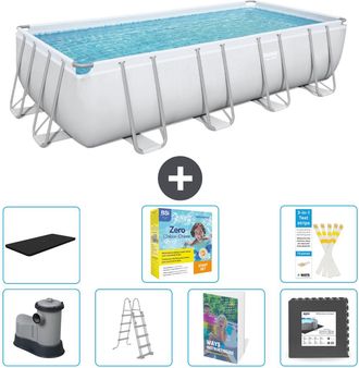 Bestway Piscina Bestway Power Steel Rectangular - 549x274x122 Cm - 8-piezas S607