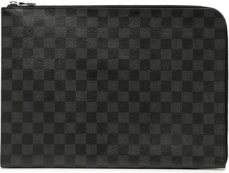 Louis Vuitton Pre-owned Clutches, female, Black, Size: ONE SIZE Pre-owned Pochette Jour GM