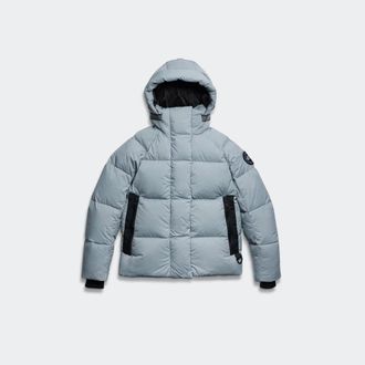 Canada Goose Junction Parka Black Label (Women, Light Ozone Blue, XS)