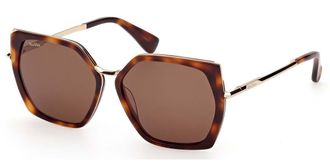 Max Mara MM0136 MILLER 5 52E Womens Sunglasses Tortoiseshell Size 56