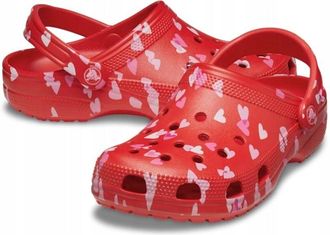 OEM Zueco Crocs Classic Vday 209682 M4 I Eu 3637 I W6 Rojo Cereza