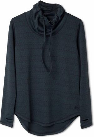 Kavu Womens Skylar Cowl Neck Sweater In Forest Knit