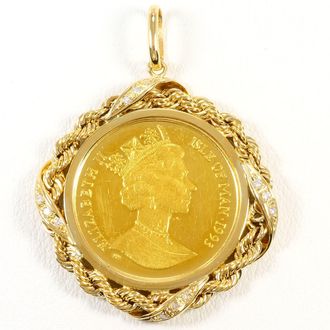 C&A Unbranded yellow gold (18K) yellow gold (24K) Pendant (Pre-Owned)