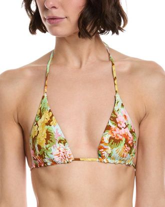 Monte & Lou Reversible Slide Triangle Bikini Top