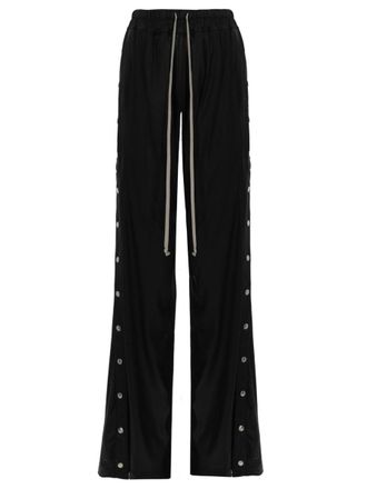 Rick Owens Wide Pusher Acetate Snap Button Pants
