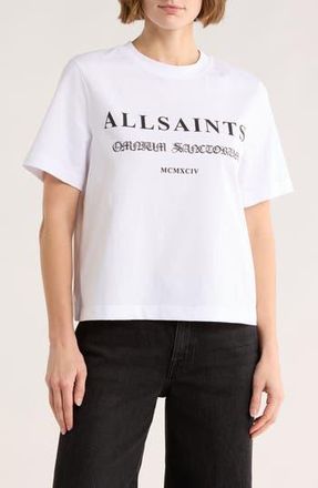 AllSaints Lisa Omnium Cotton Graphic T-Shirt in White at Nordstrom Rack, Size X-Small