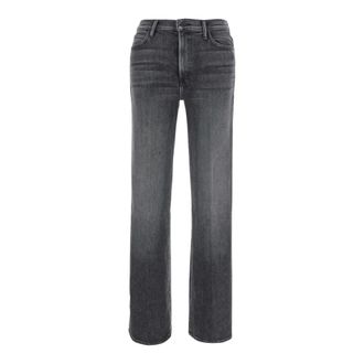 Mother Dames, Jeans, Grijs, Maat: W25 Katoen